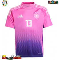 Camisa de Futebol Alemanha Thomas Muller #13 Equipamento Secundário Europeu 2024 Manga Curta